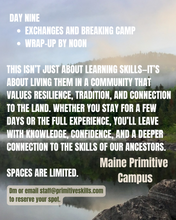 Load image into Gallery viewer, New Beginnings Gathering: A Maine Primitive and Old Ways Rising Collaboration